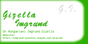 gizella imgrund business card